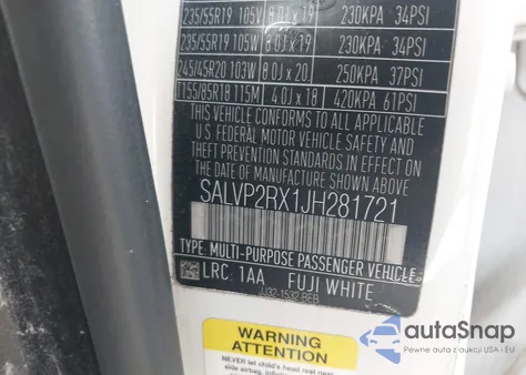 2018 Land Rover Range Rover Evoque Se/Se Premium from USA, damaged, VIN SALVP2RX1JH281721